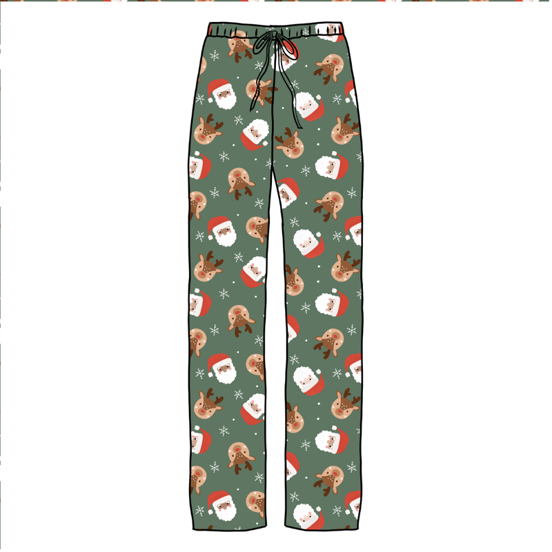 Sleigh Bell Dreams Cosmic Adult Relaxed Pants- Bamboo - Pre Order - Christmas Special
