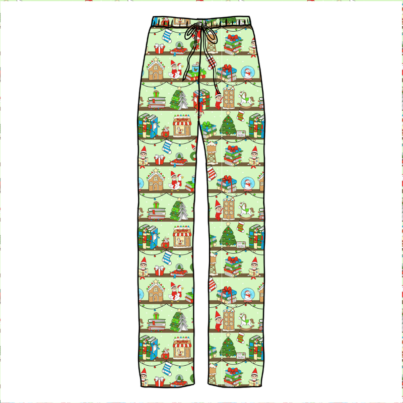 Holiday Hide & Seek Cosmic Adult Relaxed Pants- Bamboo - Pre Order - Christmas Special