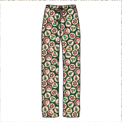 Christmas Cookies Cosmic Adult Relaxed Pants- Bamboo - Pre Order - Christmas Special