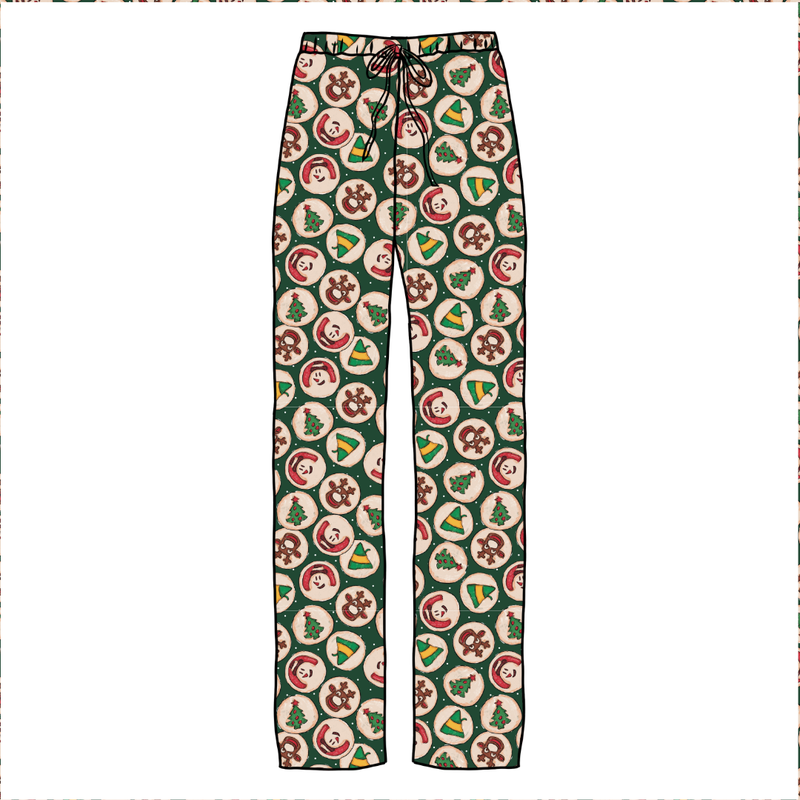 Christmas Cookies Cosmic Adult Relaxed Pants- Knit - Pre Order - Christmas Special