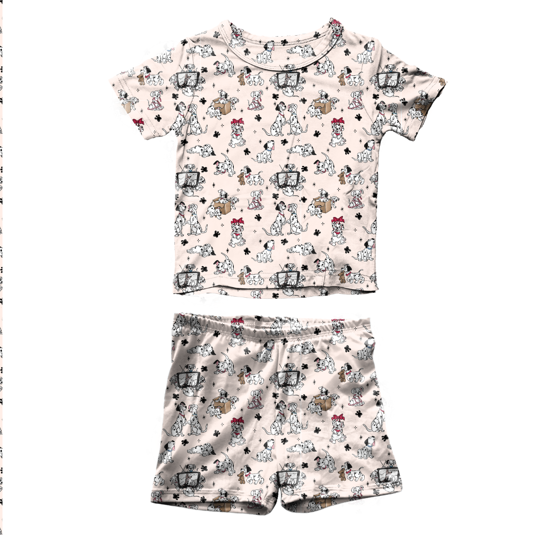 Spots & Daydreams Fawn Short Sleeve Short Set Bamboo - PRE ORDER