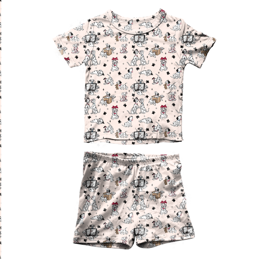 Spots & Daydreams Fawn Short Sleeve Short Set Bamboo - PRE ORDER