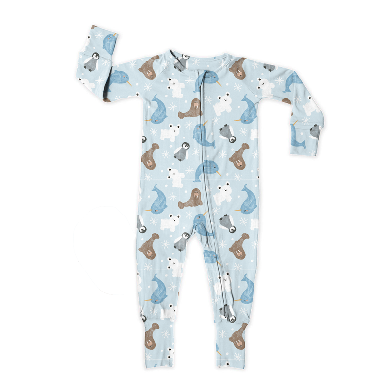 Snowy Sidekicks Dreamland Long Sleeve Double Way Sleeper - Bamboo - Pre Order - Christmas Special