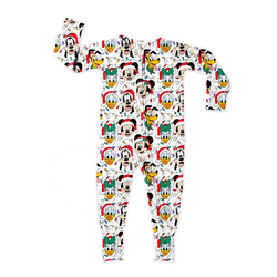 Jolly Holiday Crew Dreamland Long Sleeve Double Way Sleeper - Bamboo - Pre Order - Christmas Special