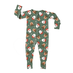 Sleigh Bell Dreams Dreamland Long Sleeve Double Way Sleeper - Bamboo - Pre Order - Christmas Special