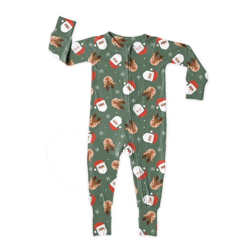 Sleigh Bell Dreams Dreamland Long Sleeve Double Way Sleeper - Bamboo - Pre Order - Christmas Special