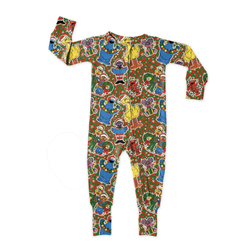 Merry Street Friends Dreamland Long Sleeve Double Way Sleeper - Bamboo - Pre Order - Christmas Special