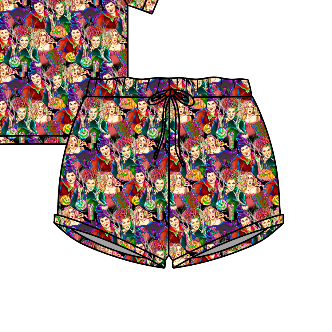 Sistahs Jazzy Adult Pajama Bamboo Shorts - Pre Order