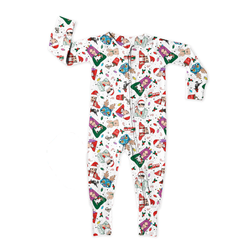 Holiday Harmony Dreamland Long Sleeve Double Way Sleeper - Bamboo - Pre Order - Christmas Special