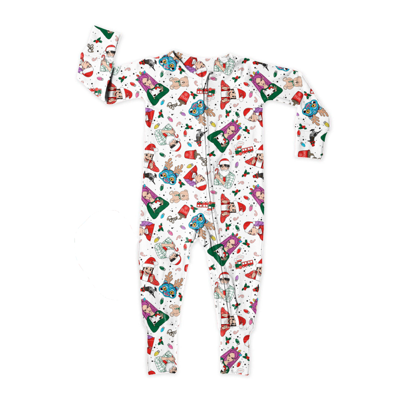 Holiday Harmony Dreamland Long Sleeve Double Way Sleeper - Bamboo - Pre Order - Christmas Special