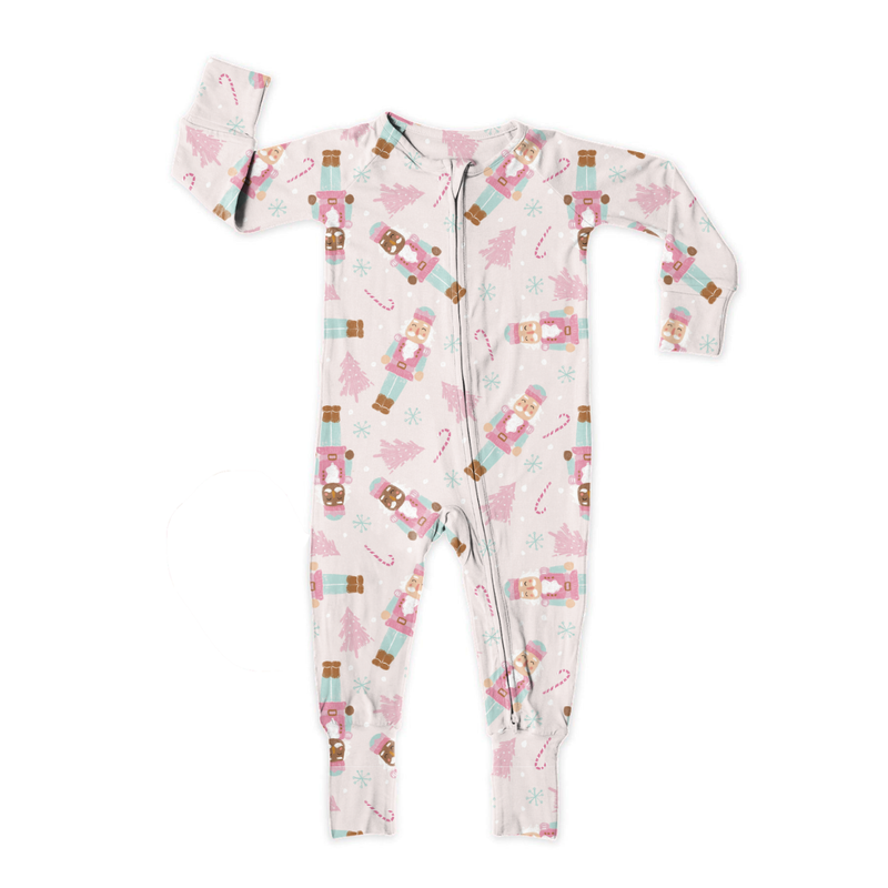 Sugarplum Dreamland Long Sleeve Double Way Sleeper - Bamboo - Pre Order - Christmas Special