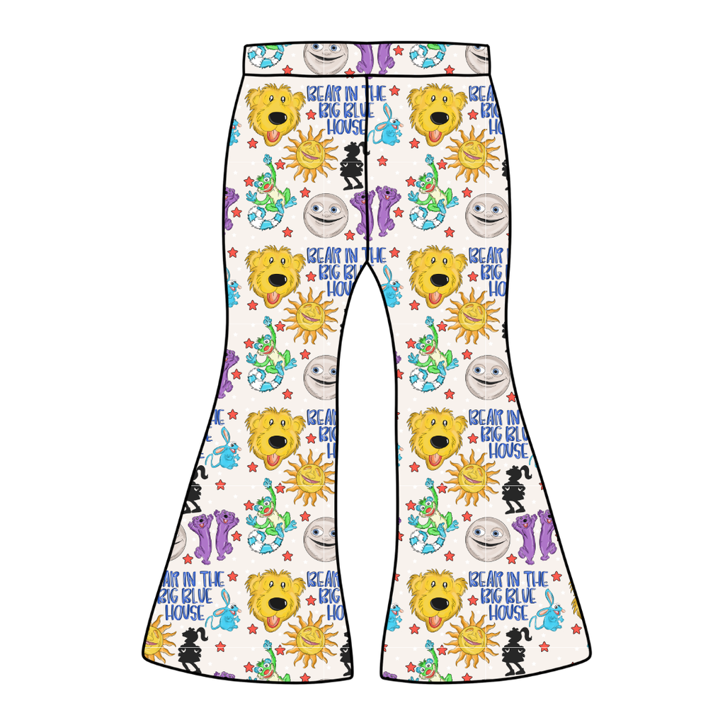 The Big House Mod Adult Flare Bamboo Pants - Pre Order