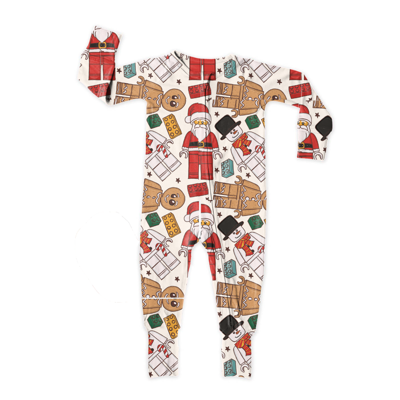 Building Christmas Memories Dreamland Long Sleeve Double Way Sleeper - Bamboo - Pre Order - Christmas Special