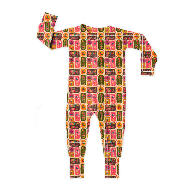 Holly Jolly Holiday Dreamland Long Sleeve Double Way Sleeper - Knit - Pre Order - Christmas Special