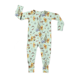 Woodland Christmas Wishes Dreamland Long Sleeve Double Way Sleeper - Bamboo - Pre Order - Christmas Special