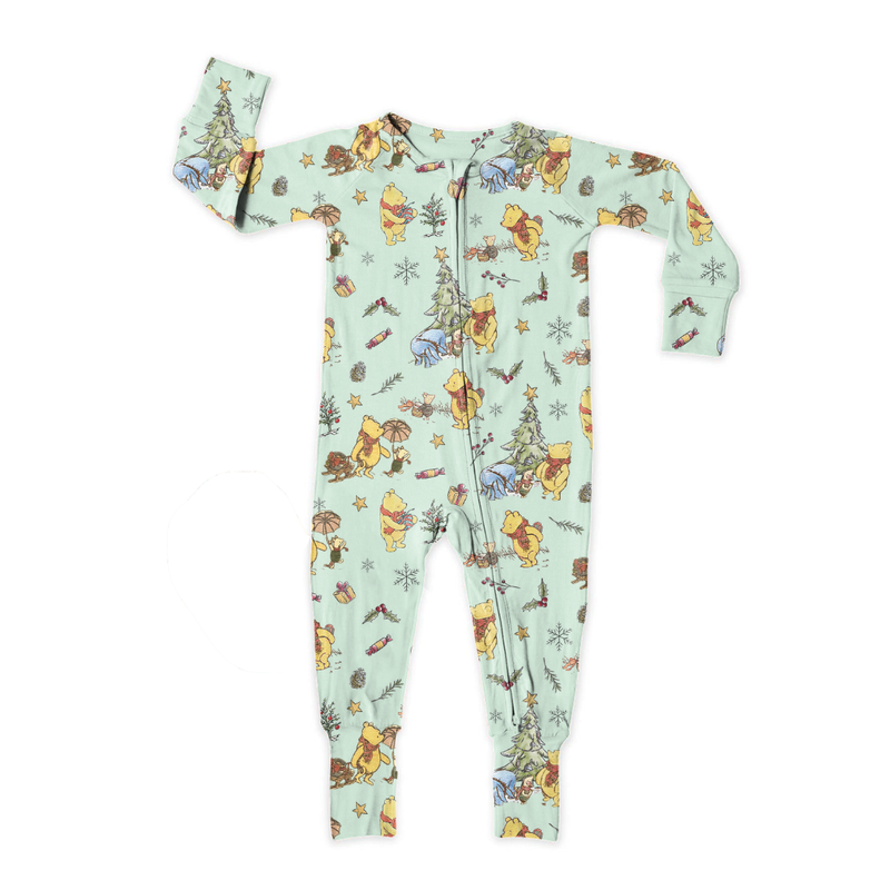 Woodland Christmas Wishes Dreamland Long Sleeve Double Way Sleeper - Bamboo - Pre Order - Christmas Special