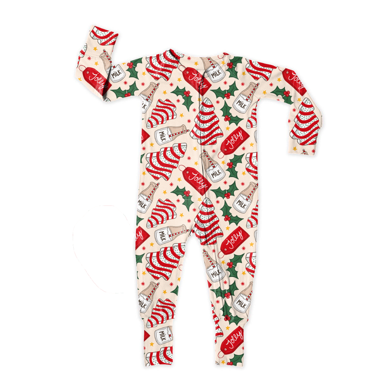 Tree Cakes Dreamland Long Sleeve Double Way Sleeper - Bamboo - Pre Order - Christmas Special