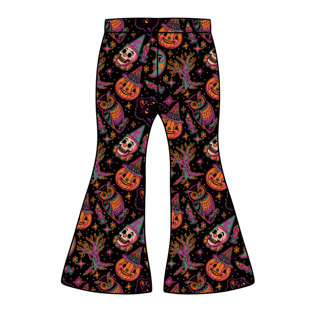 Witching Hour Mod Adult Flare Bamboo Pants - Pre Order