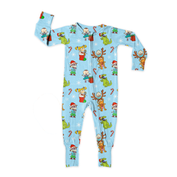 Holiday Parade Dreamland Long Sleeve Double Way Sleeper - Bamboo - Pre Order - Christmas Special