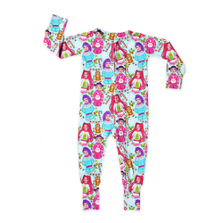 Holiday Pop Dreamland Long Sleeve Double Way Sleeper - Bamboo - Pre Order - Christmas Special