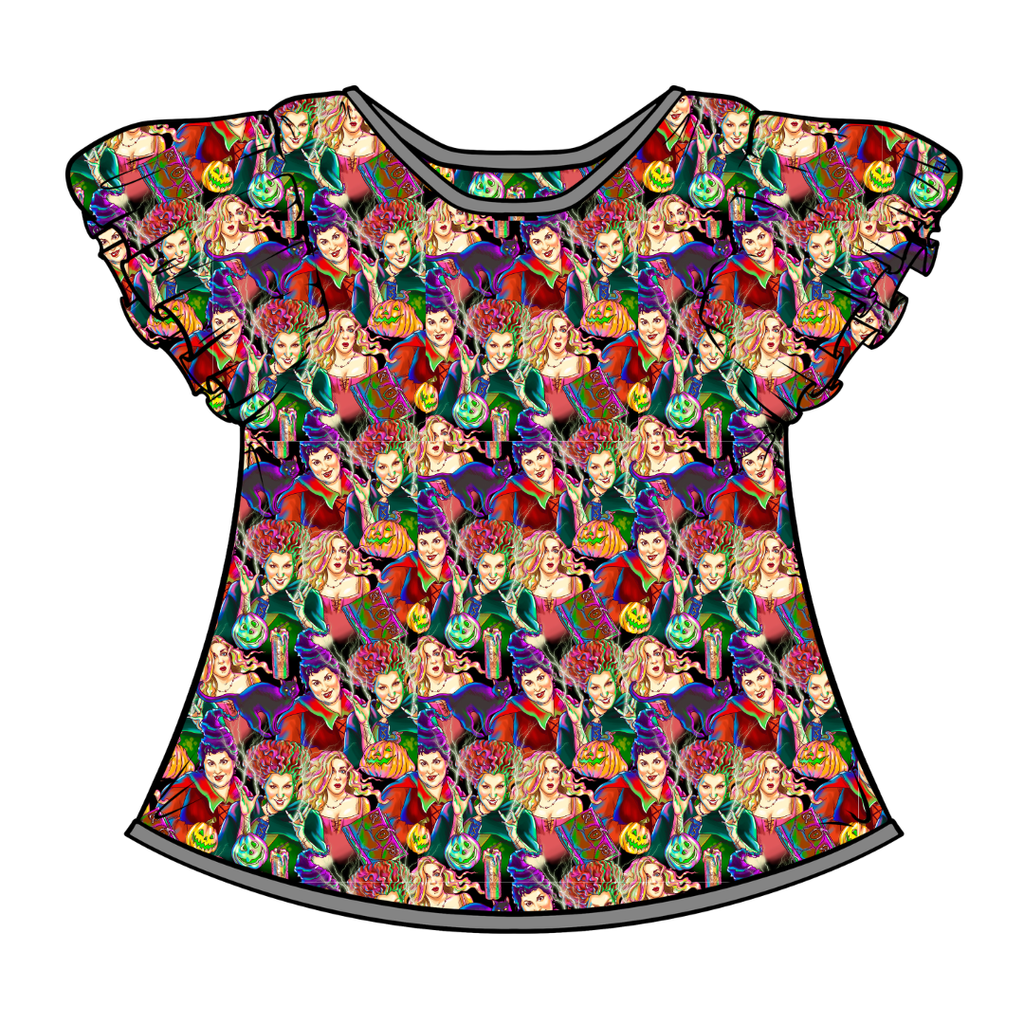 Sistahs Moon Short Sleeve Flutter Bamboo Shirt - PRE ORDER