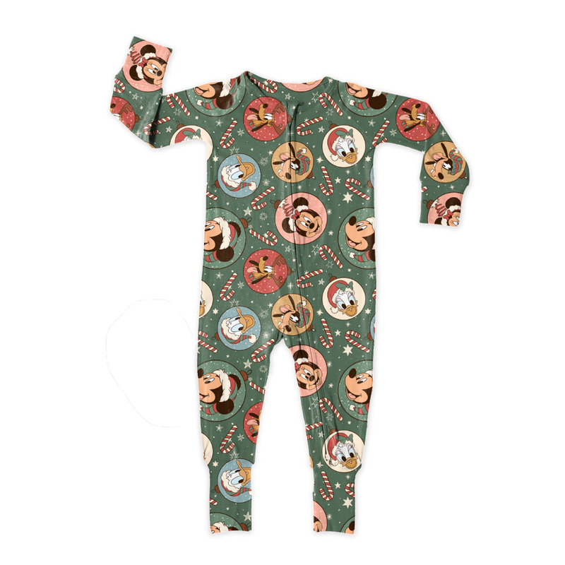 Main St Magic Dreamland Long Sleeve Double Way Sleeper - Bamboo - Pre Order - Christmas Special