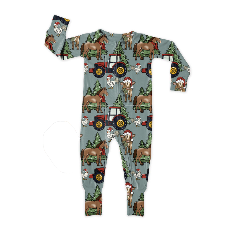 Farmhouse Christmas Dreamland Long Sleeve Double Way Sleeper - Knit - Pre Order - Christmas Special