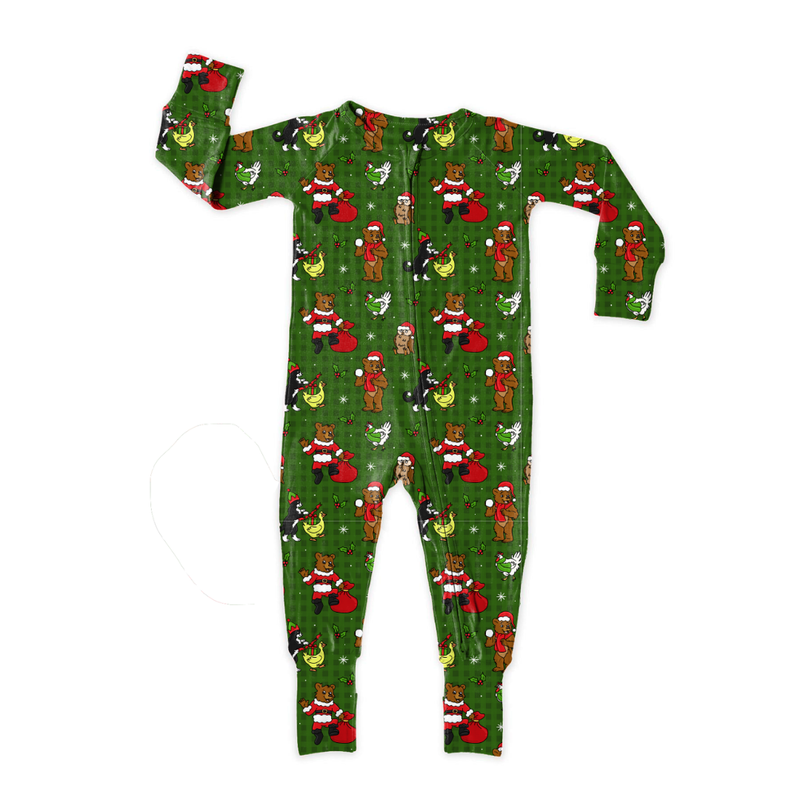 Cozy Cabin Christmas Dreamland Long Sleeve Double Way Sleeper - Bamboo - Pre Order - Christmas Special