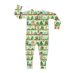 Holiday Hide & Seek Dreamland Long Sleeve Double Way Sleeper - Bamboo - Pre Order - Christmas Special