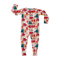 Milk & Mischief Dreamland Long Sleeve Double Way Sleeper - Bamboo - Pre Order - Christmas Special