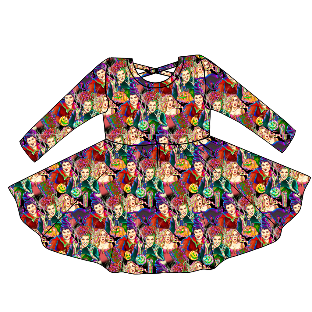 Sistahs - Violet Cross Back Long Sleeve Knit - PRE ORDER
