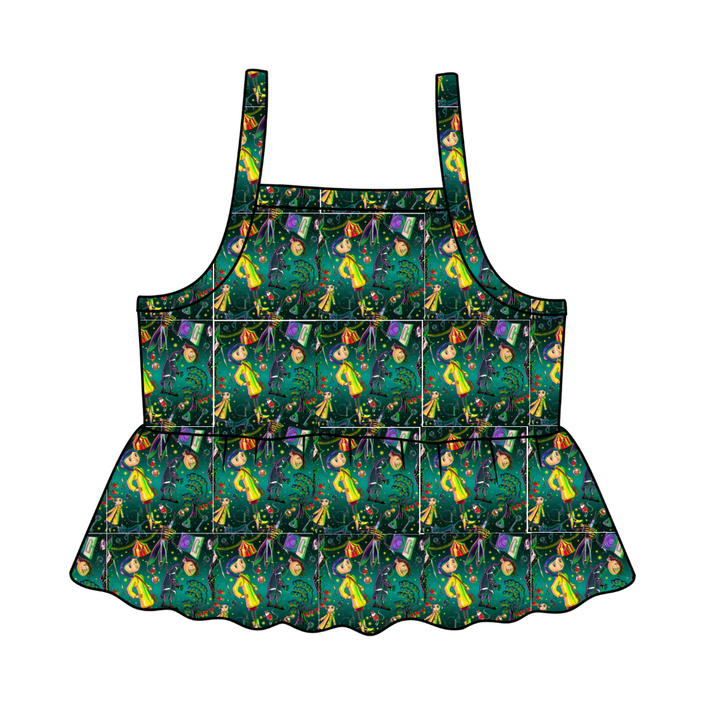 Button Eyes - Tootsie Peplum Tank Knit - PRE ORDER