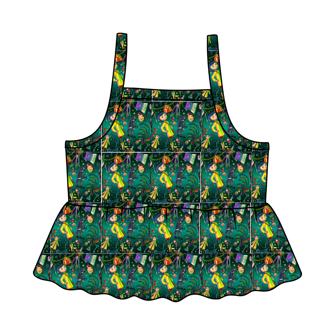 Button Eyes - Tootsie Peplum Tank Knit - PRE ORDER
