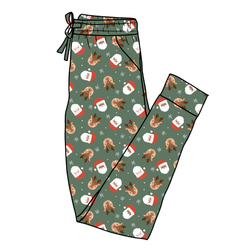 Sleigh Bell Dreams Daze Adult Joggers - Bamboo - Pre Order - Christmas Special