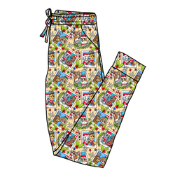 Paws & Claus Daze Adult Joggers - Bamboo - Pre Order - Christmas Special