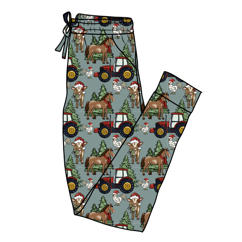 Farmhouse Christmas Daze Adult Joggers - Knit - Pre Order - Christmas Special