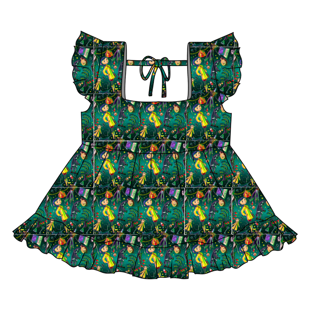 Button Eyes - Sadie Tie Back Ruffle Top - PRE ORDER