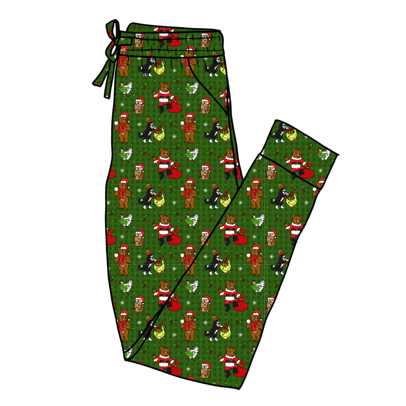 Cozy Cabin Christmas Daze Adult Joggers - Bamboo - Pre Order - Christmas Special