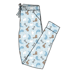 Snowy Sidekicks Daze Adult Joggers - Bamboo - Pre Order - Christmas Special