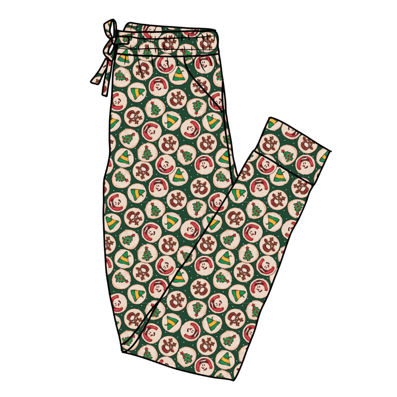 Christmas Cookies Daze Adult Joggers - Bamboo - Pre Order - Christmas Special