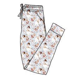 Jolly Snowman - Blue Daze Adult Joggers - Bamboo - Pre Order - Christmas Special