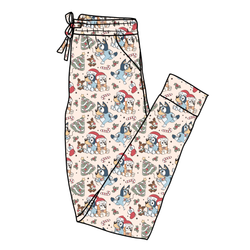 Heeler Holiday Daze Adult Joggers - Bamboo - Pre Order - Christmas Special