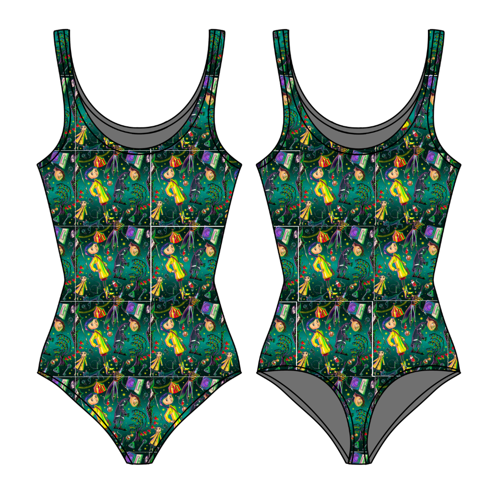 Button Eyes Sapphire Women's Bamboo Leotard - Pre Order