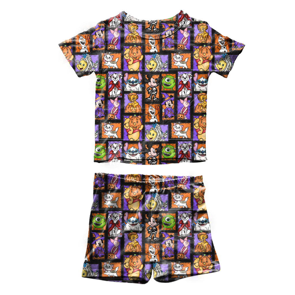 Magical Mashup Fawn Short Sleeve Short Set Bamboo - PRE ORDER