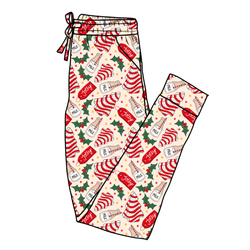 Tree Cakes Daze Adult Joggers - Bamboo - Pre Order - Christmas Special