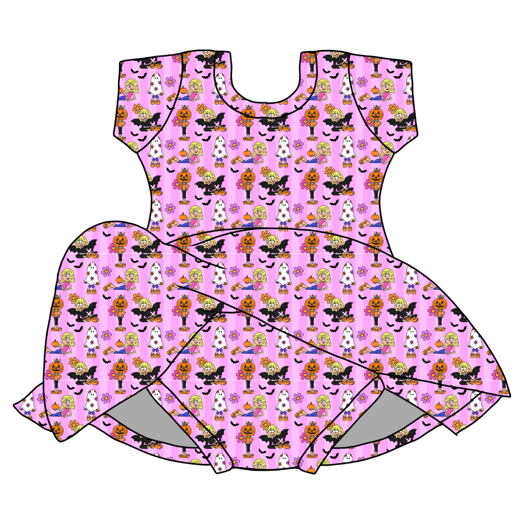 hey now hey now - Chic Short sleeve Skirted Leotard Knit - PRE ORDER