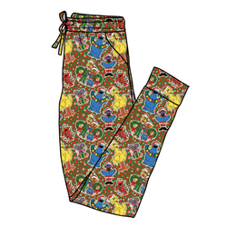Merry Street Friends Daze Adult Joggers - Bamboo - Pre Order - Christmas Special