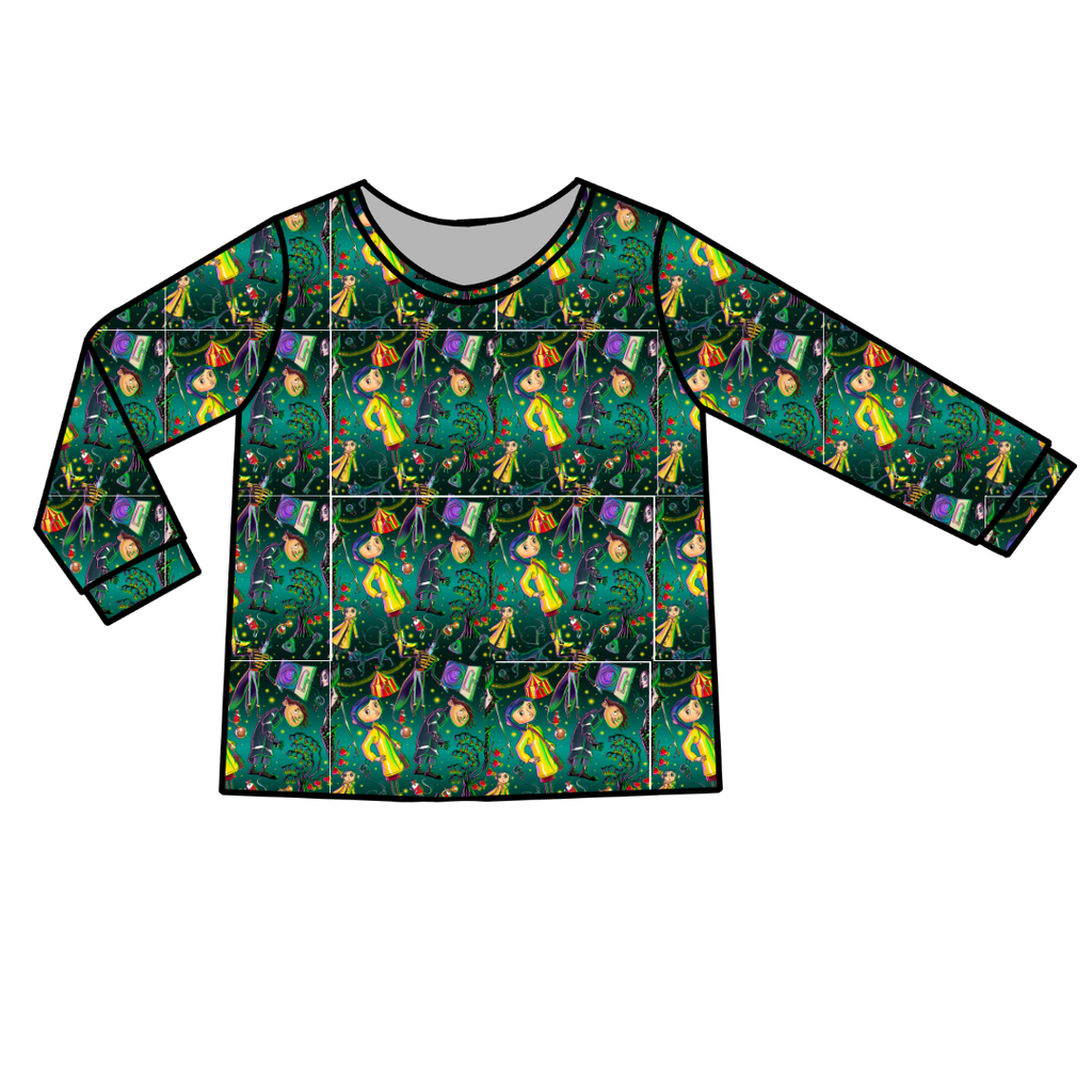 Button Eyes - Ruby Long Sleeve Bamboo Shirt - Pre Order