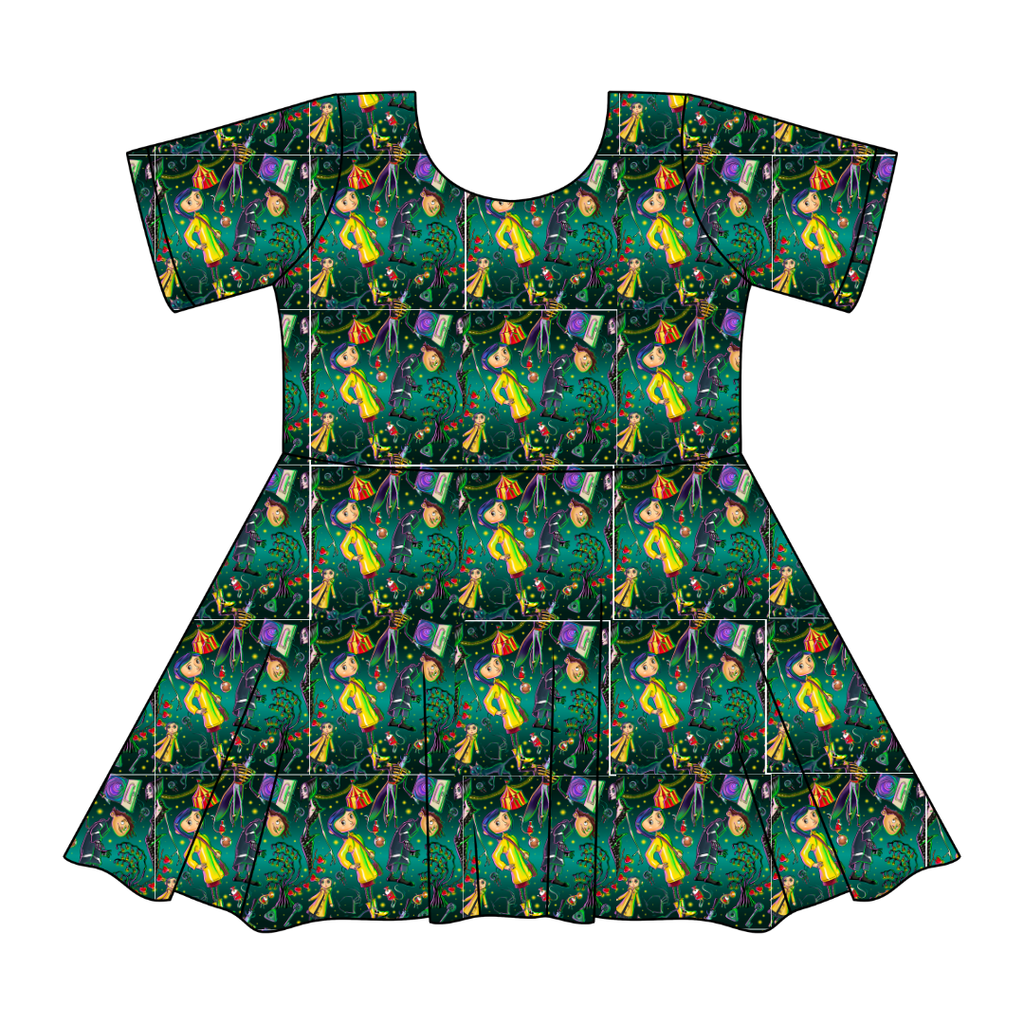 Button Eyes - SIERRA - KNIT TWIRL DRESS - PRE ORDER