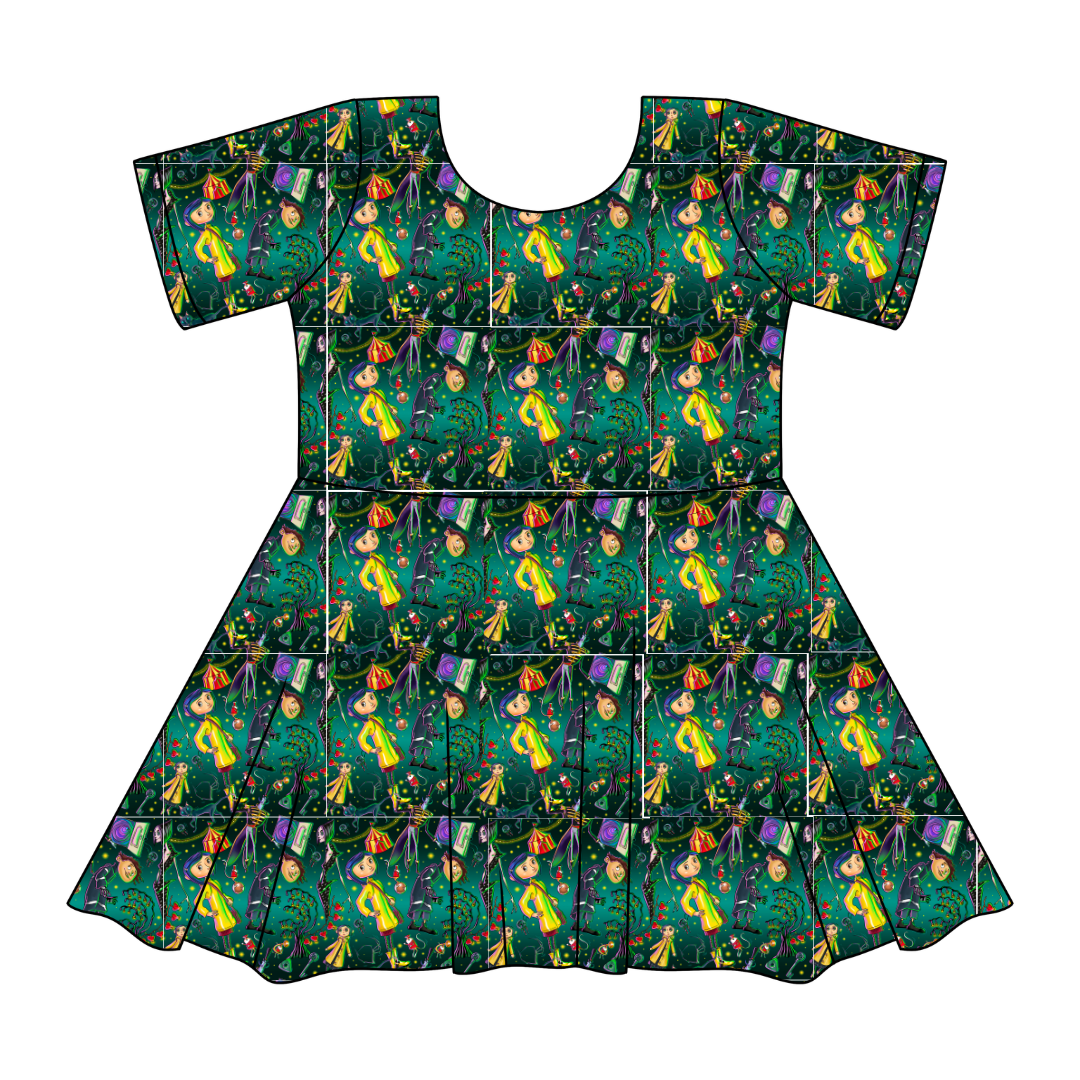 Button Eyes - SIERRA - KNIT TWIRL DRESS - PRE ORDER